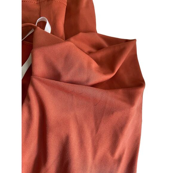 Katie May Lenny Midi Dress Backless Draped Neck Jersey Sleeveless Rust Stretch L - Picture 12 of 14